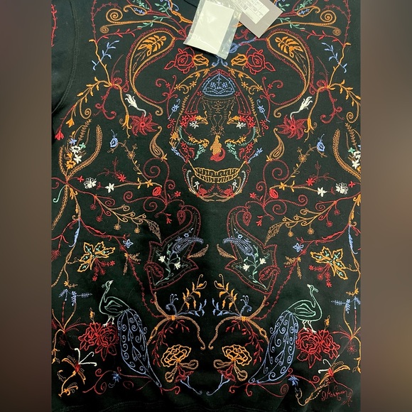 NWT Men’s Alexander McQueen Victorian Emb Skull Embroidered Crewneck Sweater - Picture 3 of 14